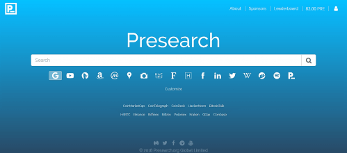Presearch Portal Screenshot